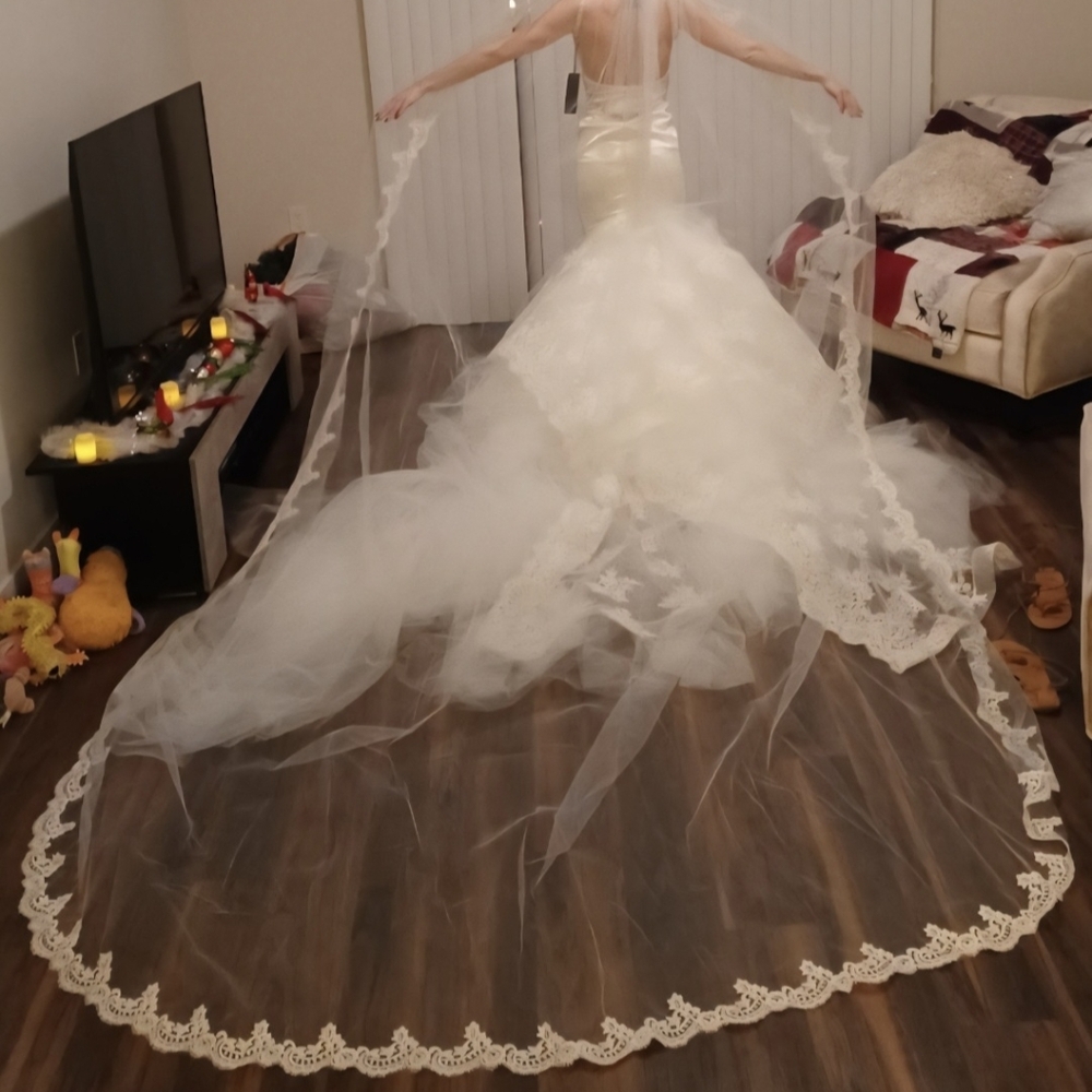 Custom French Lace Wedding Veil